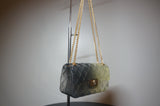 Small Woman Jelly Crossbody Bag, Black and Yellow